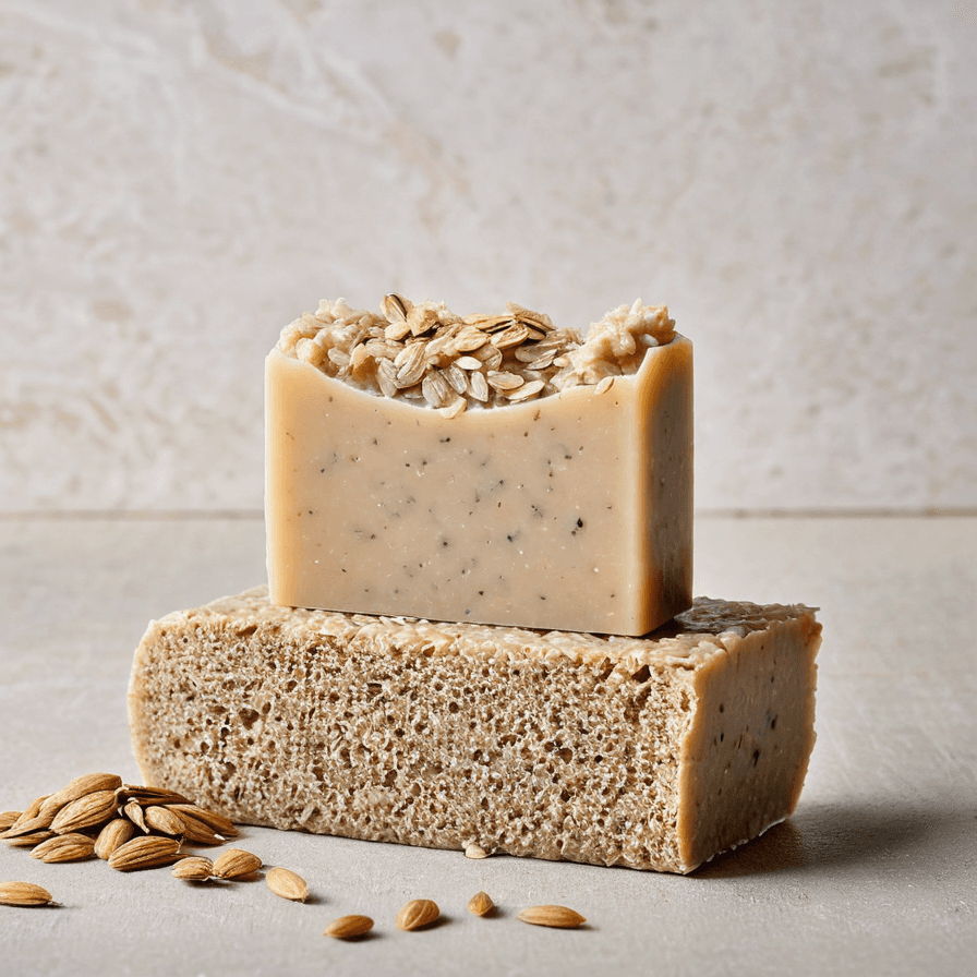 Jabón artesanal de avena